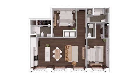 C2.6 Floor Plan at The Mill at Prattville, Prattville